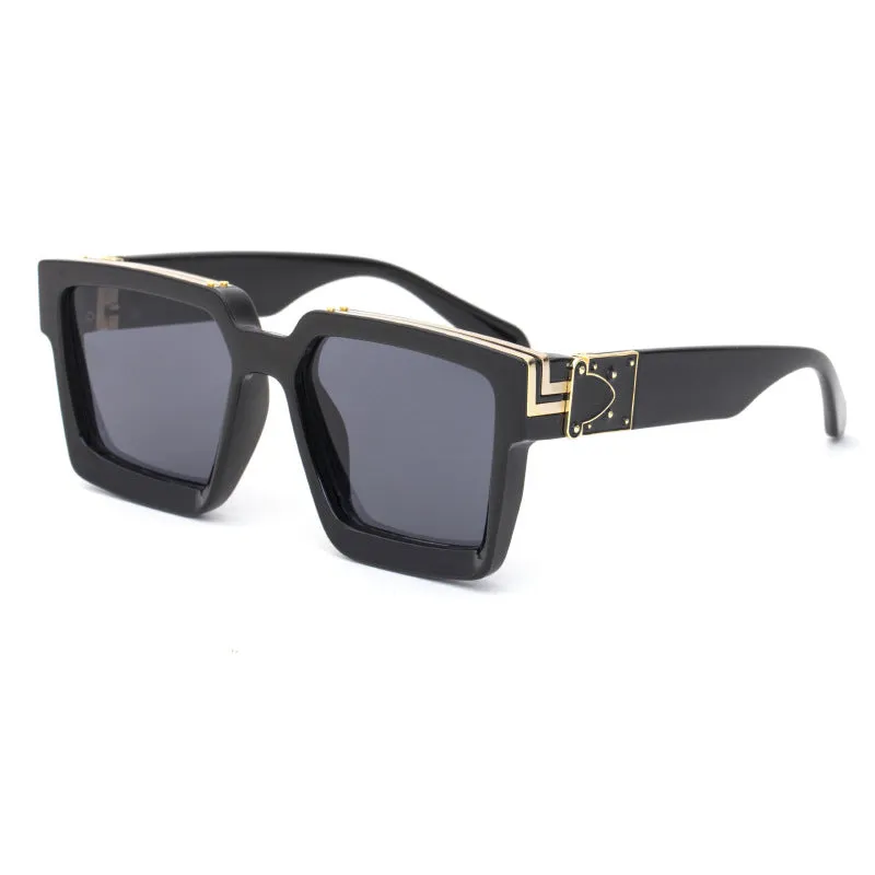 86229 Large Rim Sunglasses Female Same Style as European and American Web Celebrities' Millionaire Fashion Trendy Sunglasses Male Sunglasses