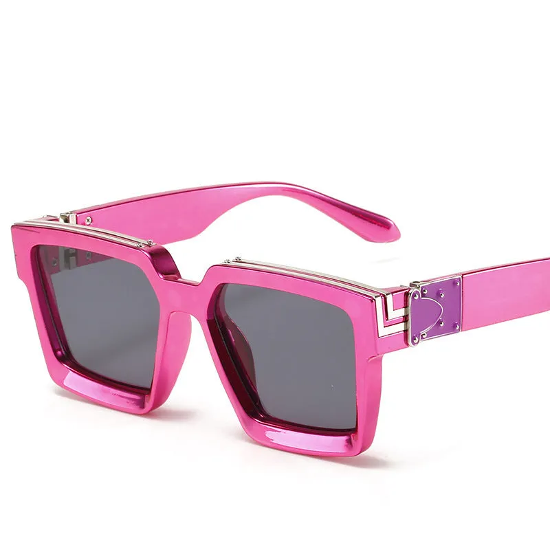 86229 Large Rim Sunglasses Female Same Style as European and American Web Celebrities' Millionaire Fashion Trendy Sunglasses Male Sunglasses