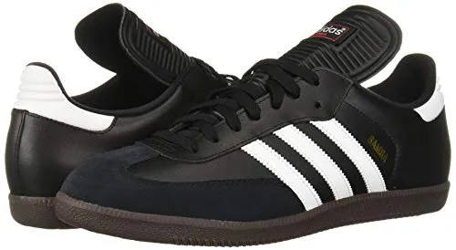 adidas Men's Samba Classic Soccer Shoe,Black/Running White,13 M US