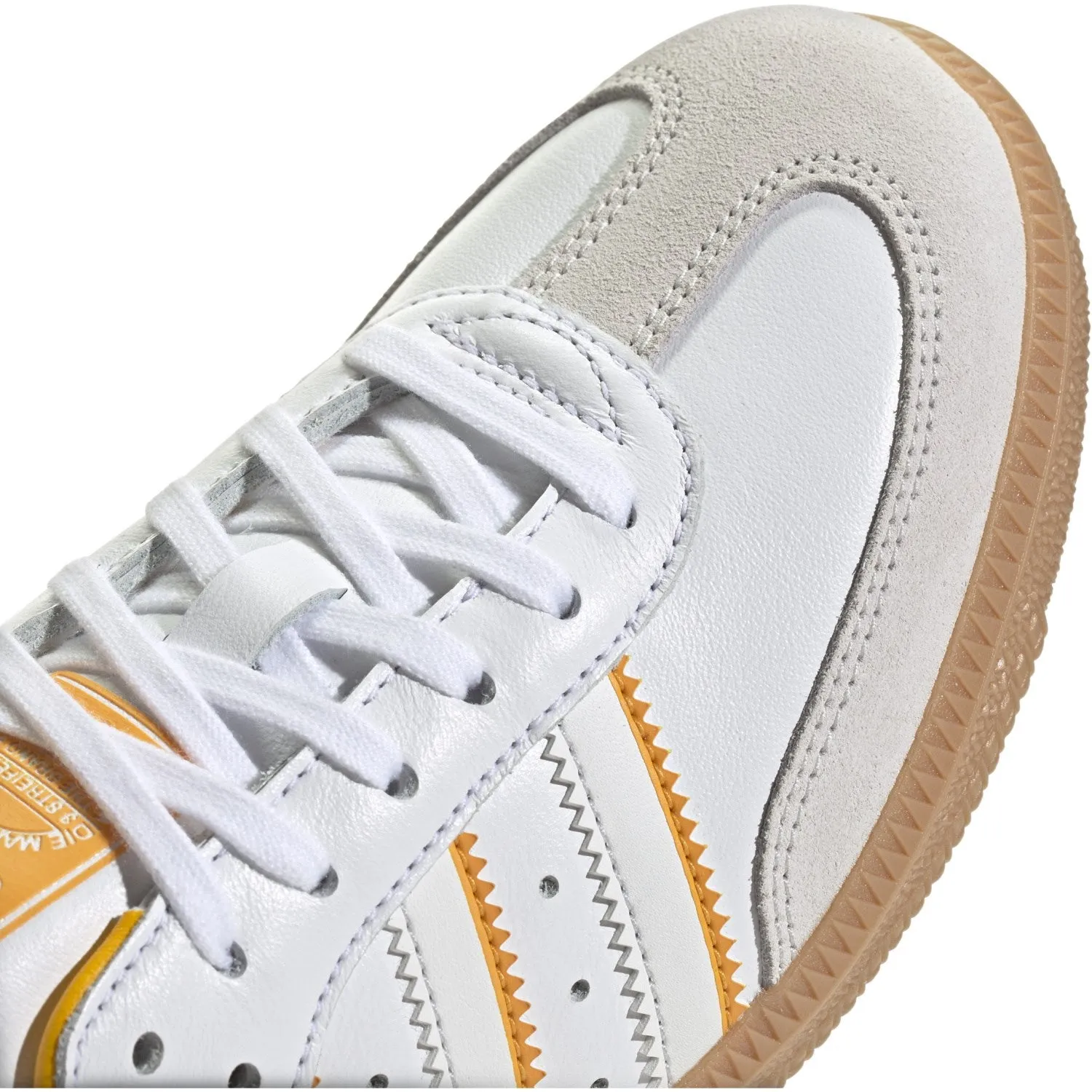 adidas Originals Cloud White/Crystal White/Crew Yellow Samba Og J Sneakers