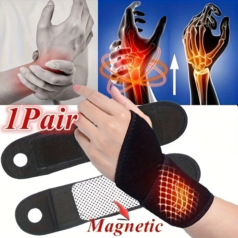 Adjustable Magnetic Wrist Supports for Joint Sprains and Protection