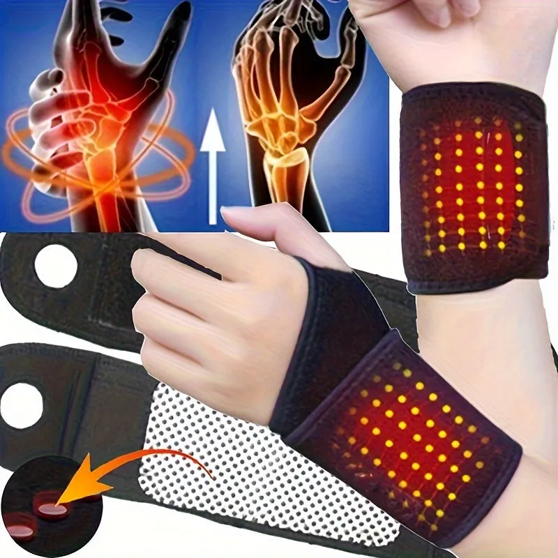 Adjustable Magnetic Wrist Supports for Joint Sprains and Protection