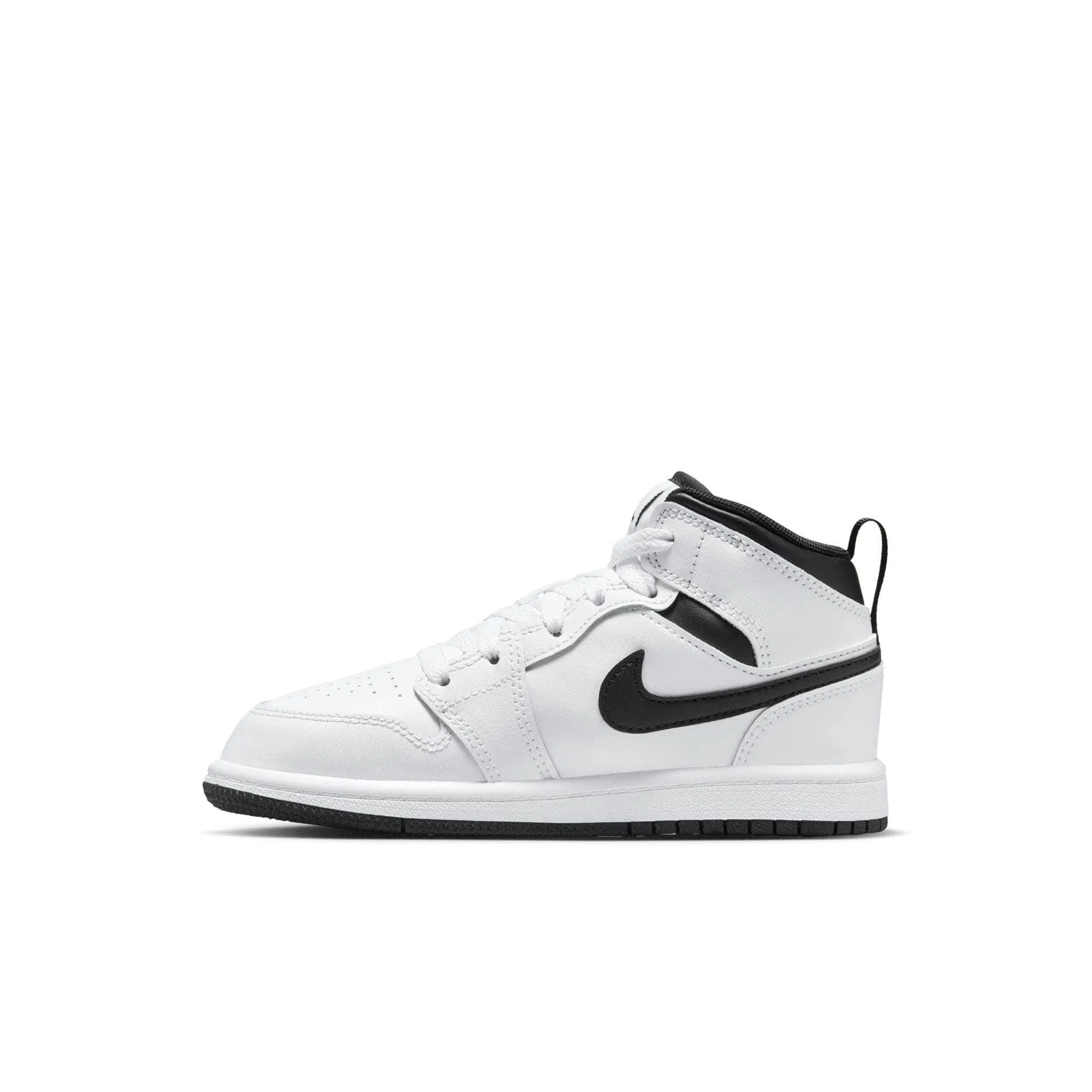 Air Jordan 1 Mid "White Black" - Kid's Pre School