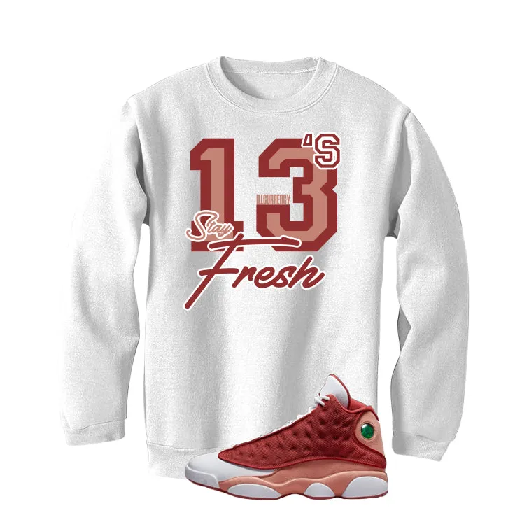 Air Jordan 13 Dune Red White T-Shirt (Stay Fresh)| illcurrency