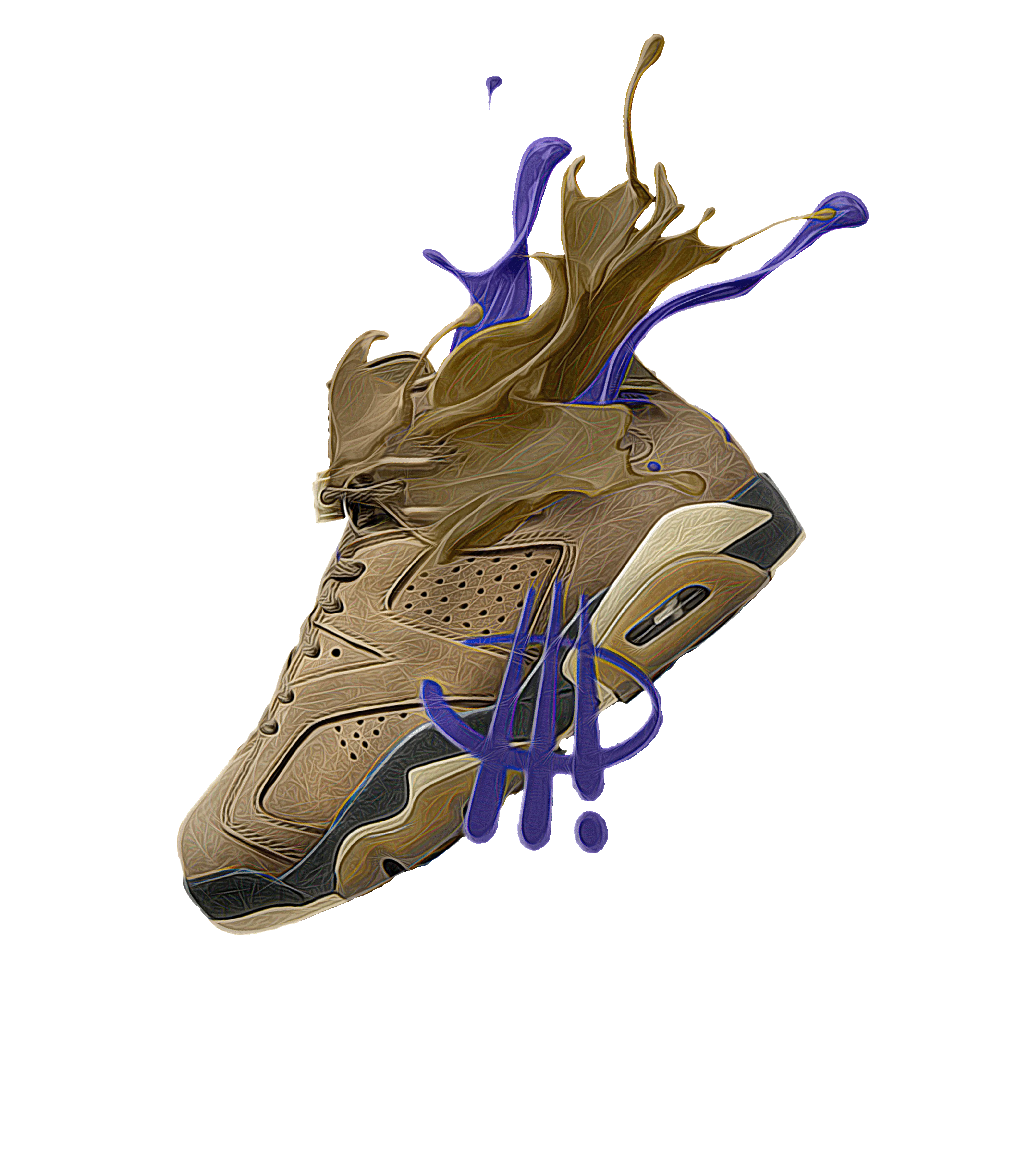 AIR JORDAN 6 GORE-TEX “BROWN KELP” | illcurrency White T-Shirt (SPLASH 7)