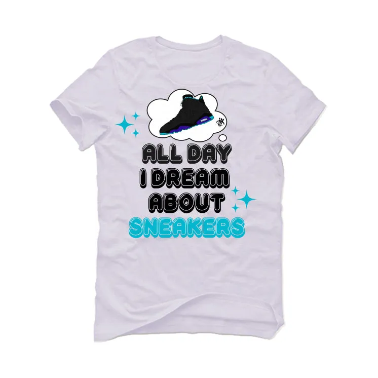 Air Jordan 6 Retro “Aqua” | illcurrency White T-Shirt (dreaming everyday)