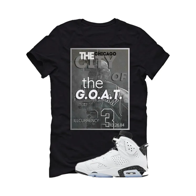 Air Jordan 6 Reverse Oreo Black T-Shirt (CITY OF GOAT)| illcurrency