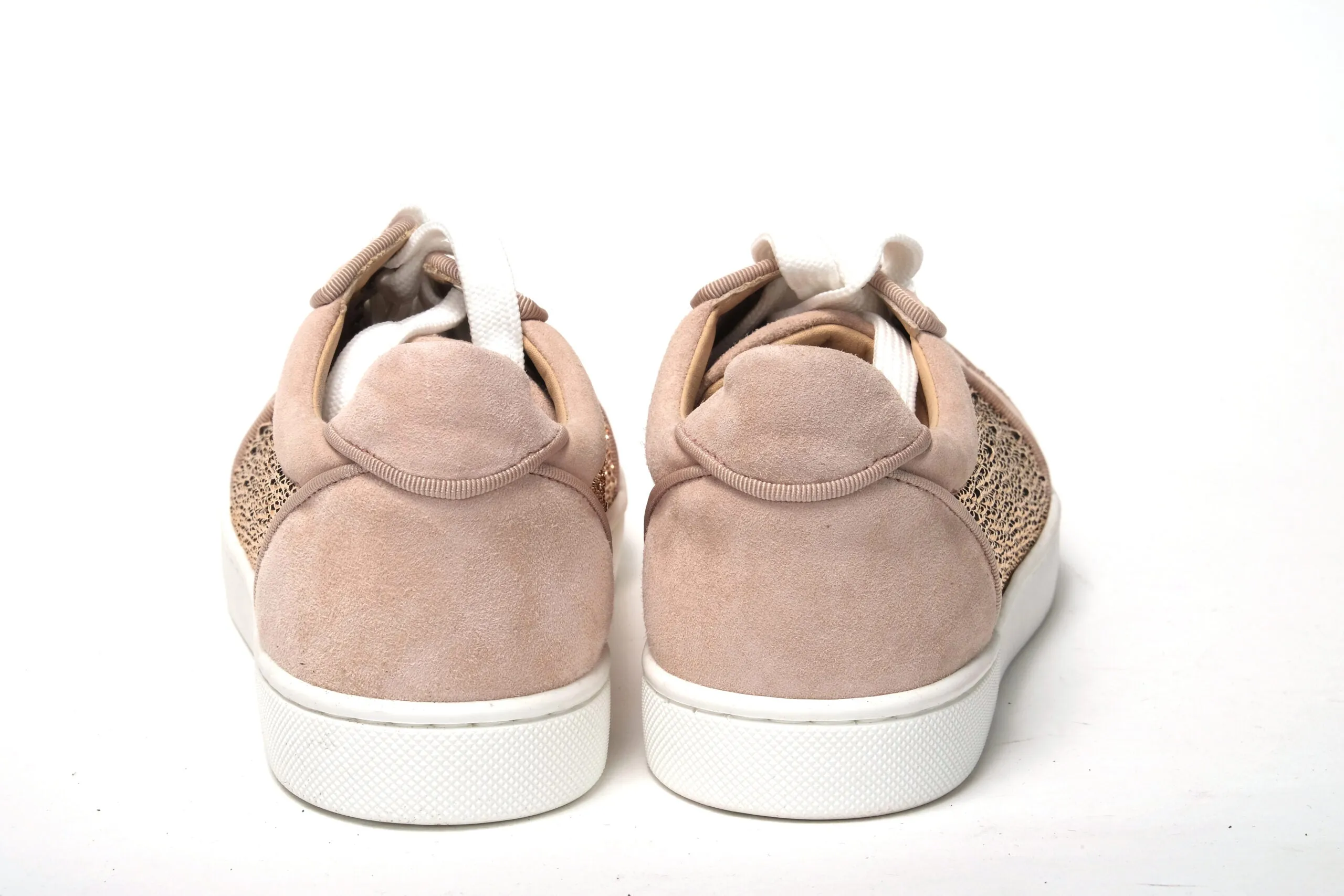 Antoinette Rose Gold Embellished Sneakers