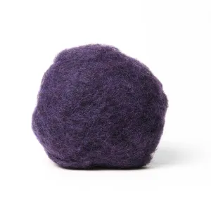 Aubergine Wool for Wet Felting, Tyrolean Bergschaf