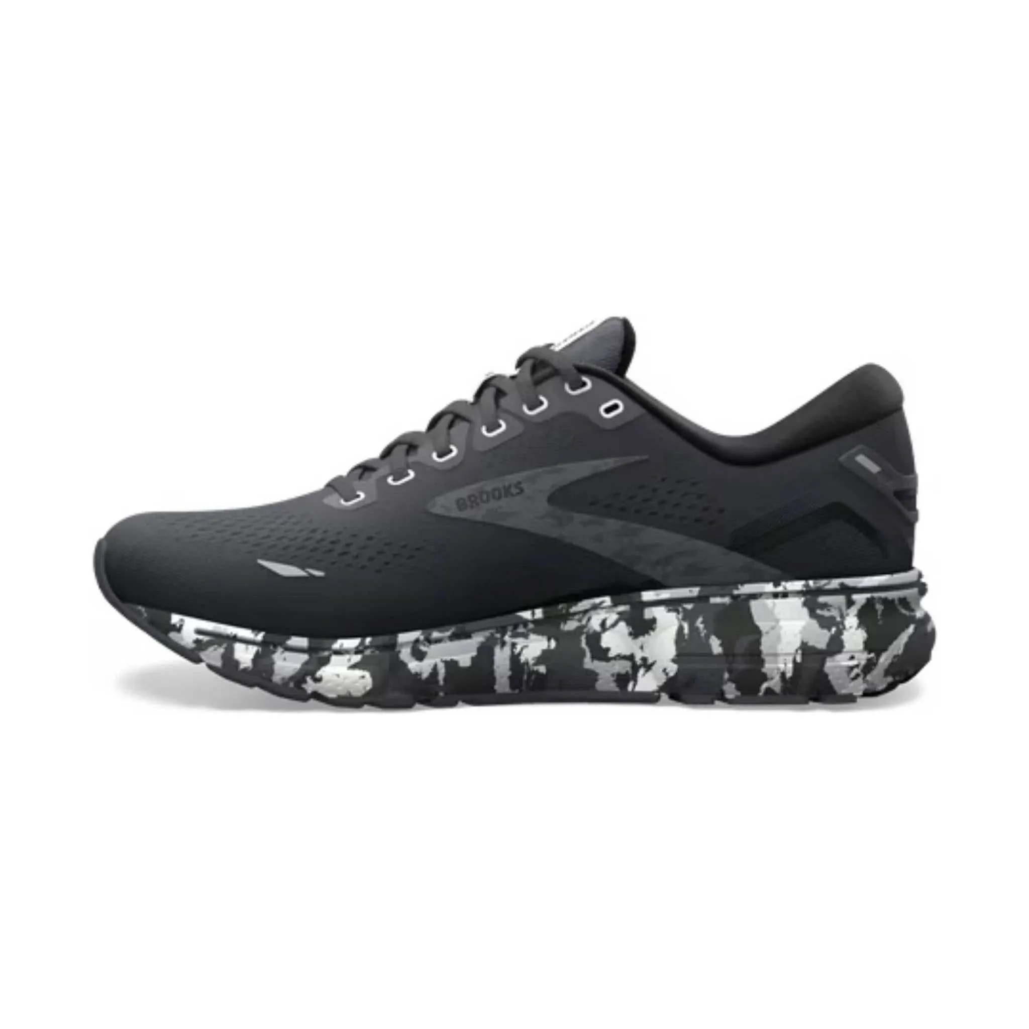 Brooks Men's Ghost 15 Road Running Shoes - Ebony/Black/Oyster - ONLINE STORE CREDIT/EXCHANGE ONLY