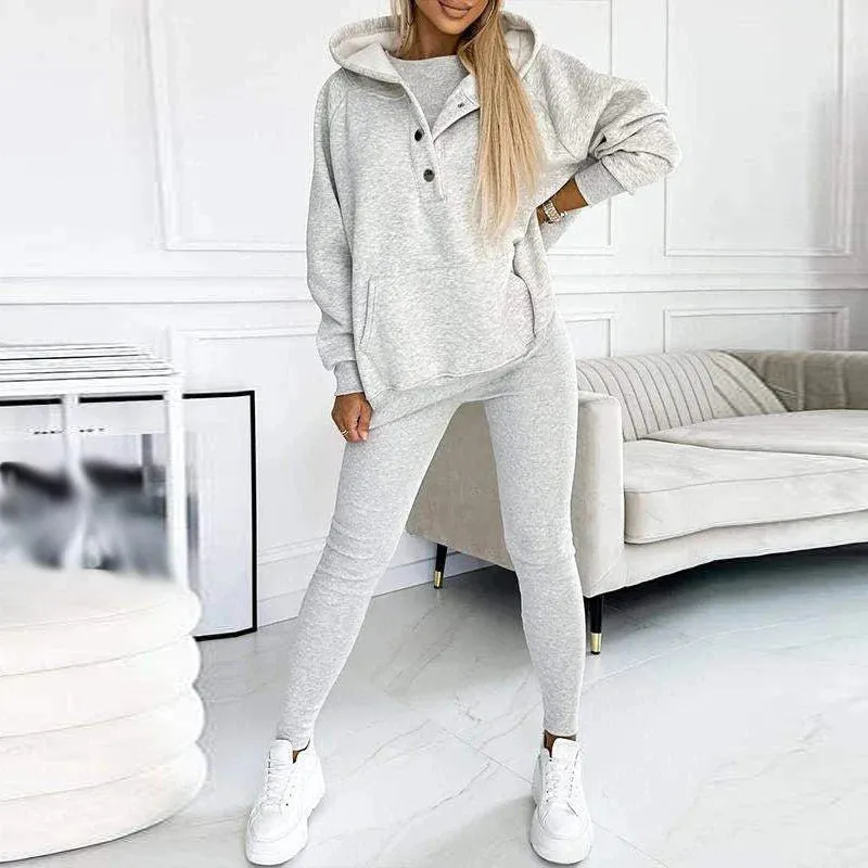 Casual Comfortable New Loose Long Sleeve Fashion High Street Sports Spring Set