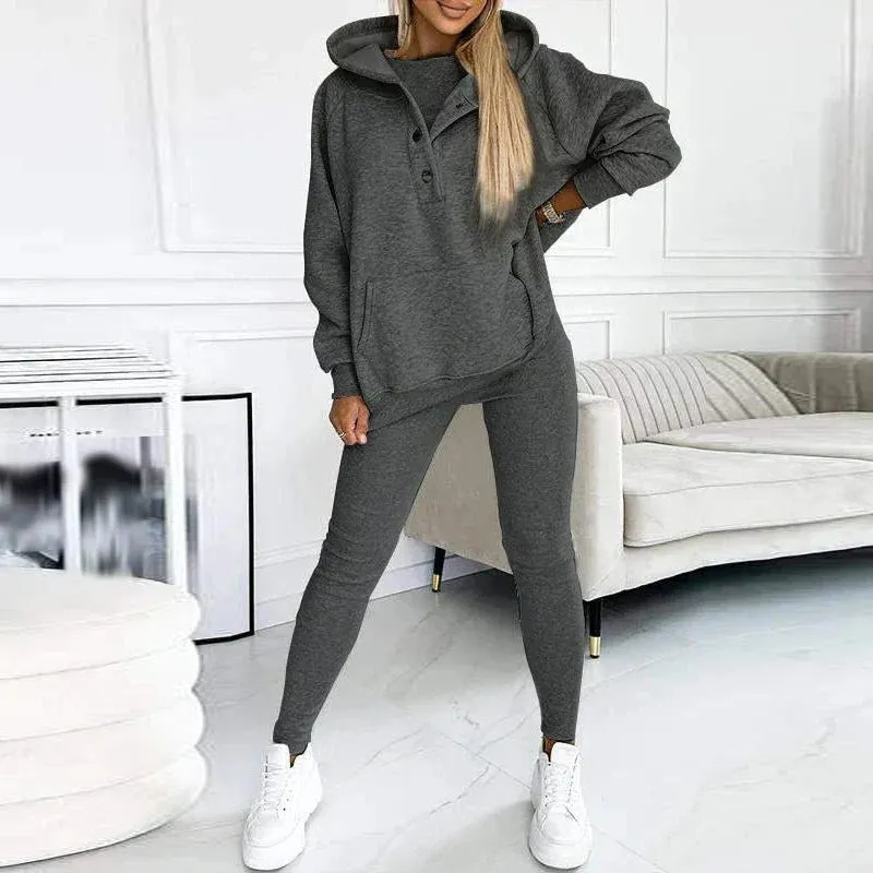 Casual Comfortable New Loose Long Sleeve Fashion High Street Sports Spring Set