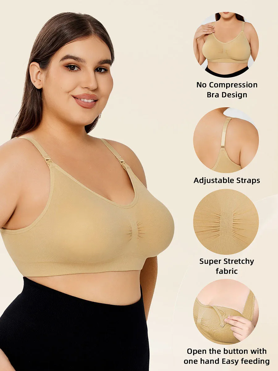 Comfortable  Size Cotton Wirefree Bra