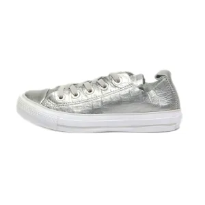 Converse Sneakers Leather Silver Colour For Kids