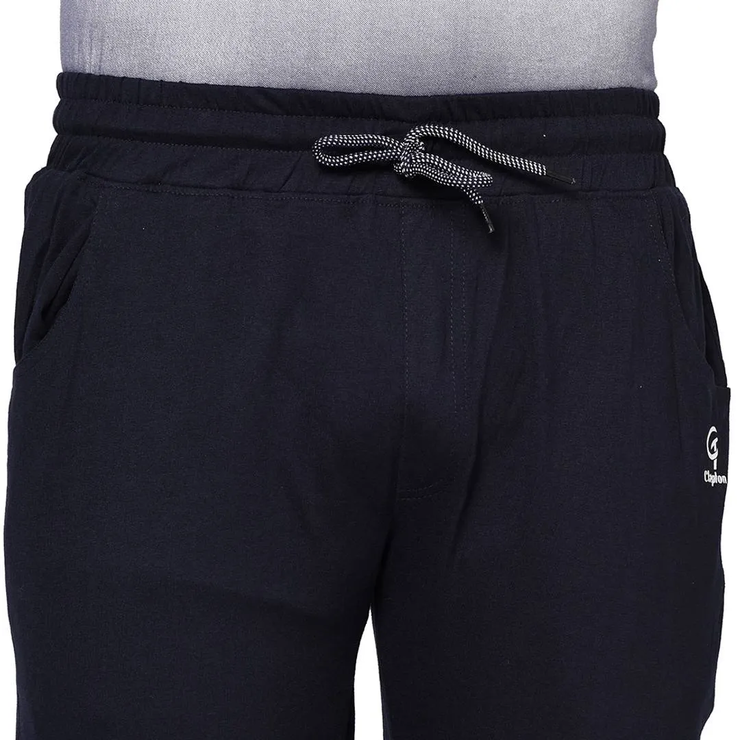 Cotton Blend Navy Blue Track Pant/Pyjama For Men