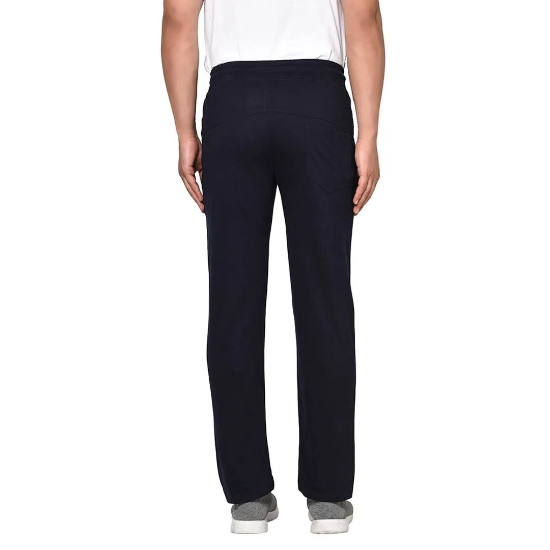 Cotton Blend Navy Blue Track Pant/Pyjama For Men