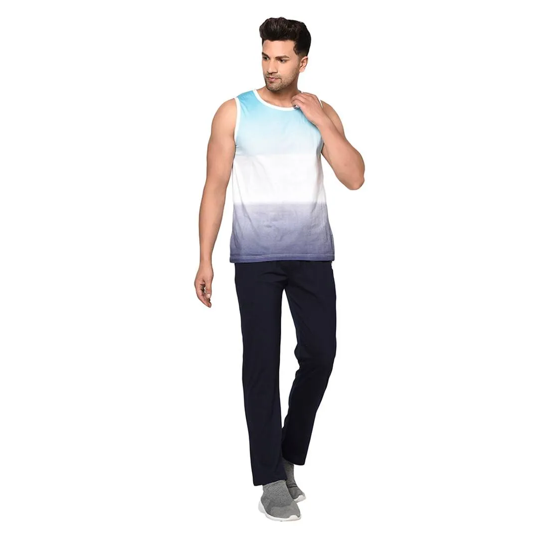 Cotton Blend Navy Blue Track Pant/Pyjama For Men