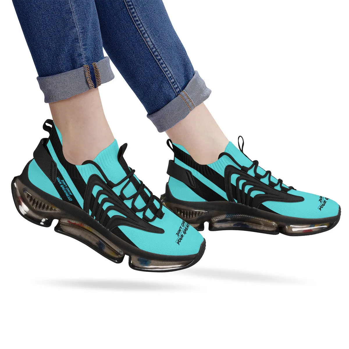 DCYG X2  Lt Blue Air Max React Sneakers - Black