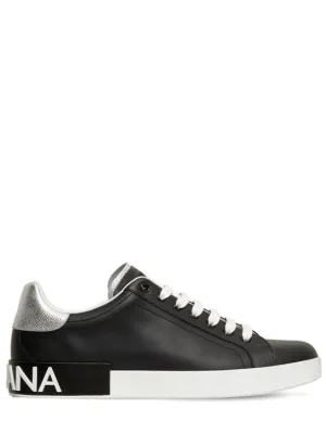 Dolce&amp;Gabbana   Portofino leather sneakers 