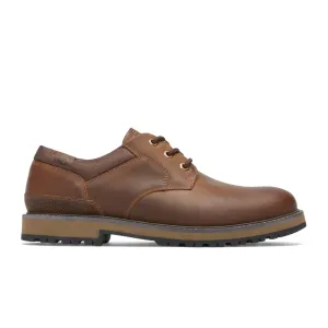 Dunham Byrne Plain Toe Oxford (Men) - Brown Leather