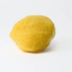 Egg Yellow Wool for Wet Felting, Tyrolean Bergschaf