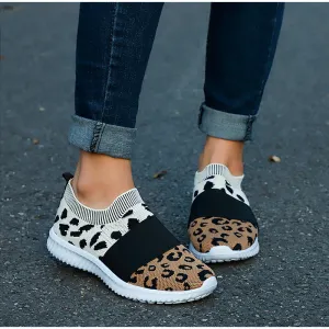 elveswallet Leopard Vulcanized Slip-On Sneakers