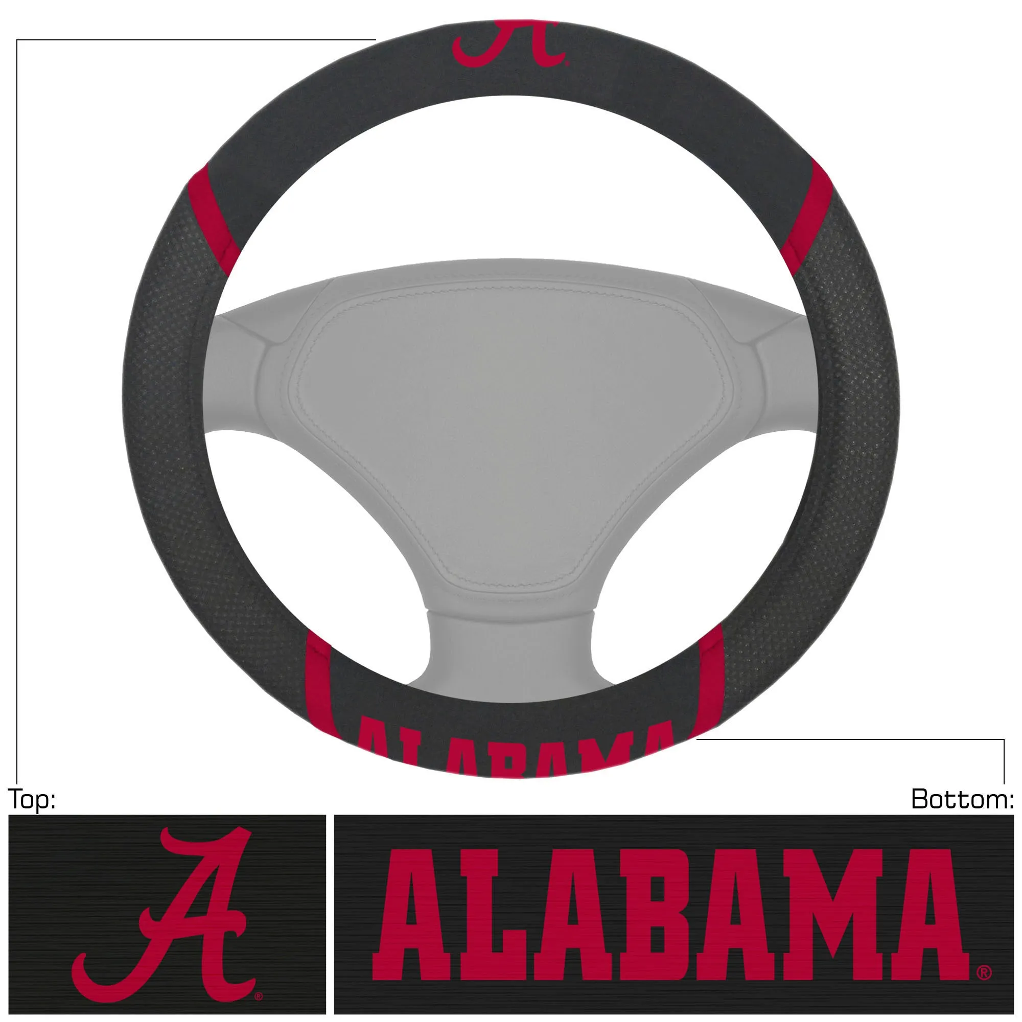 Fanmats Alabama Crimson Tide Steering Wheel Cover