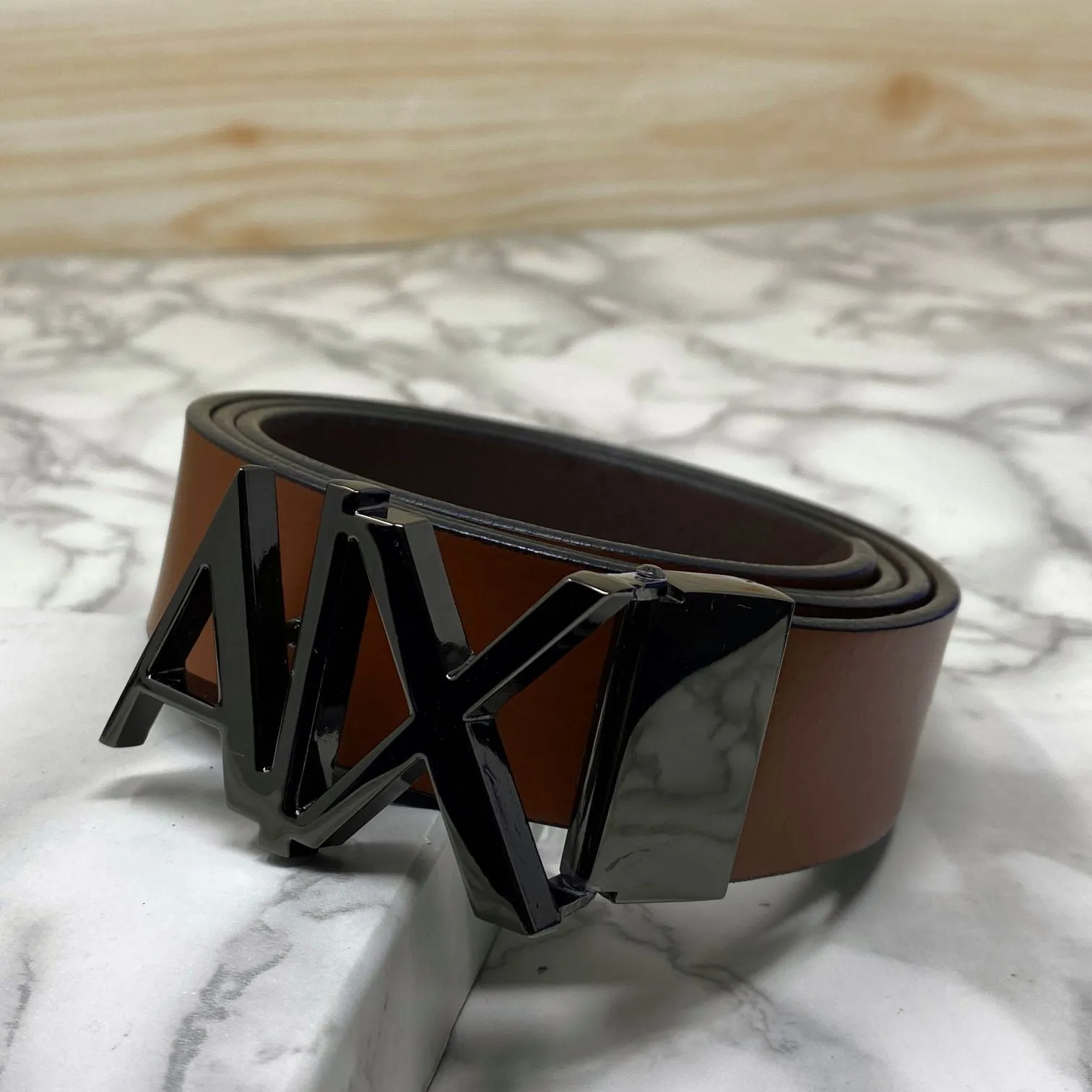 Fashionable AIX Leather Strap Belt -JonasParamount