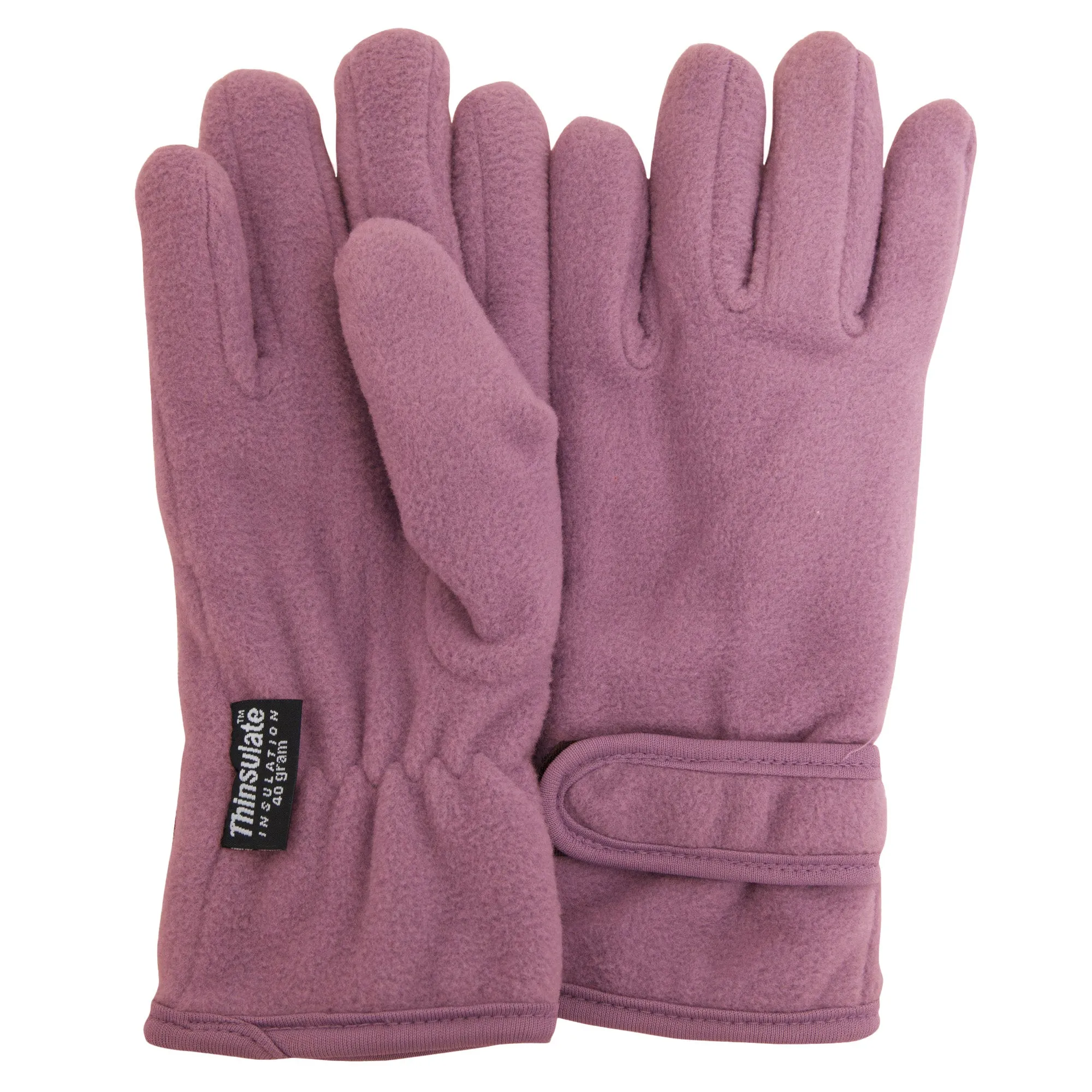 FLOSO Girls Childrens/Kids Plain Thermal Thinsulate Fleece Gloves (3M 40g)