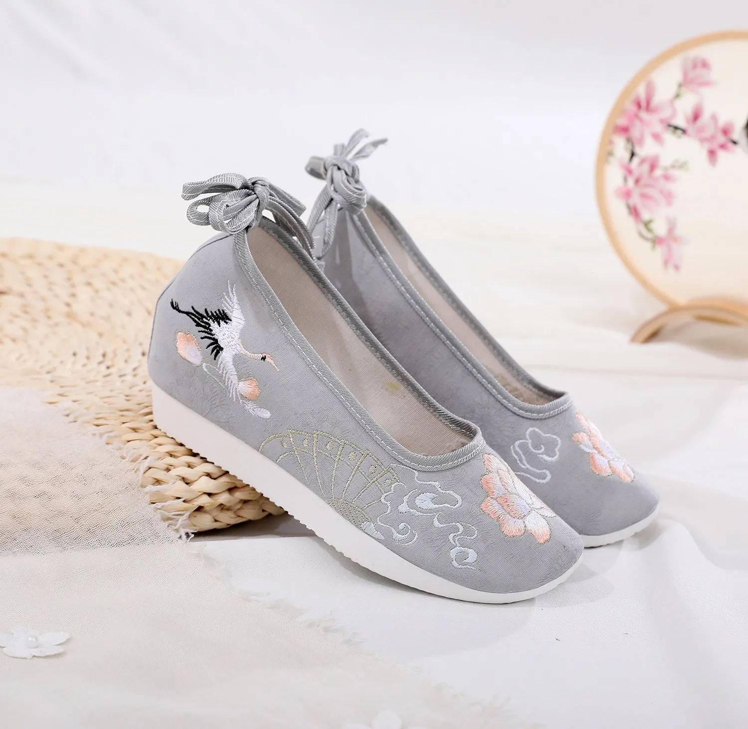 For Han Chinese Clothing Round Head Female Canvas Shoes