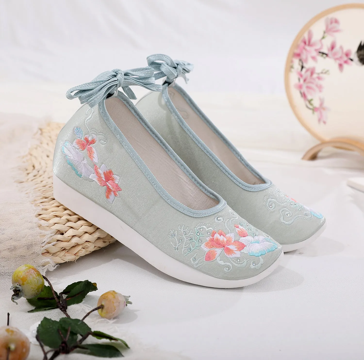 For Han Chinese Clothing Round Head Female Canvas Shoes