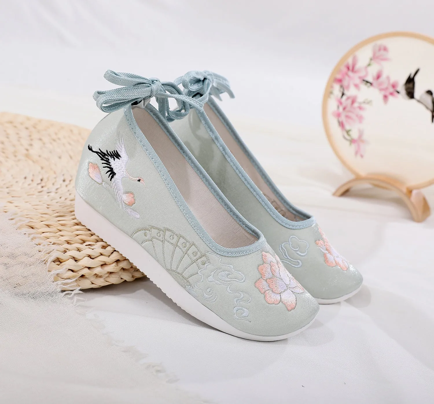 For Han Chinese Clothing Round Head Female Canvas Shoes