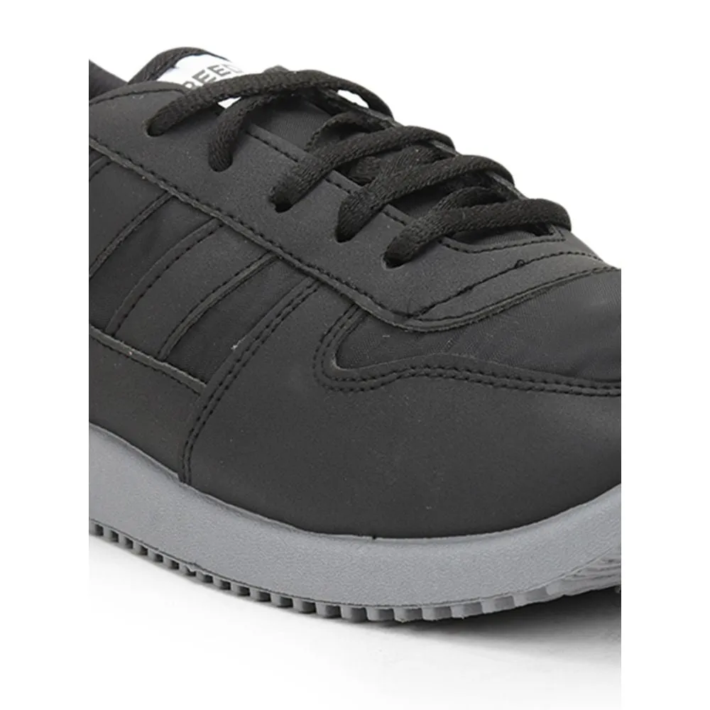 Freedom Casual Black Pt. Lacing Shoes For Men JUMP By Liberty