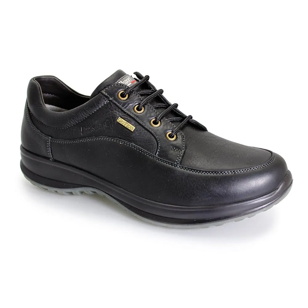 Grisport Livingston Black Shoes Leather Walking Shoe Water Resistant Comfort