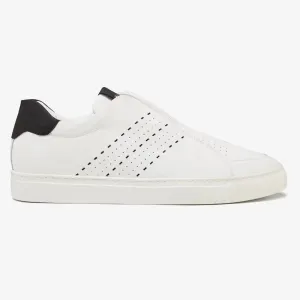 Harrys Of London Track Tech Leather Trainer Black-White