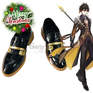 【In Stock】Game Genshin Impact Cosplay Zhongli Cosplay Shoes