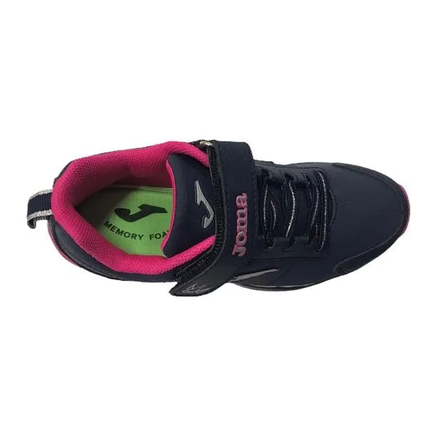 Joma scarpa da ginnastica da bambina Tempo velcro 2010 blu