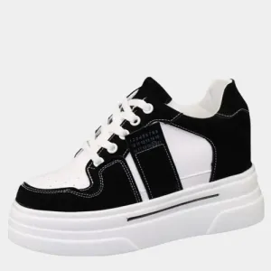 Joskaa 2024 New Women Black Platform Sneakers