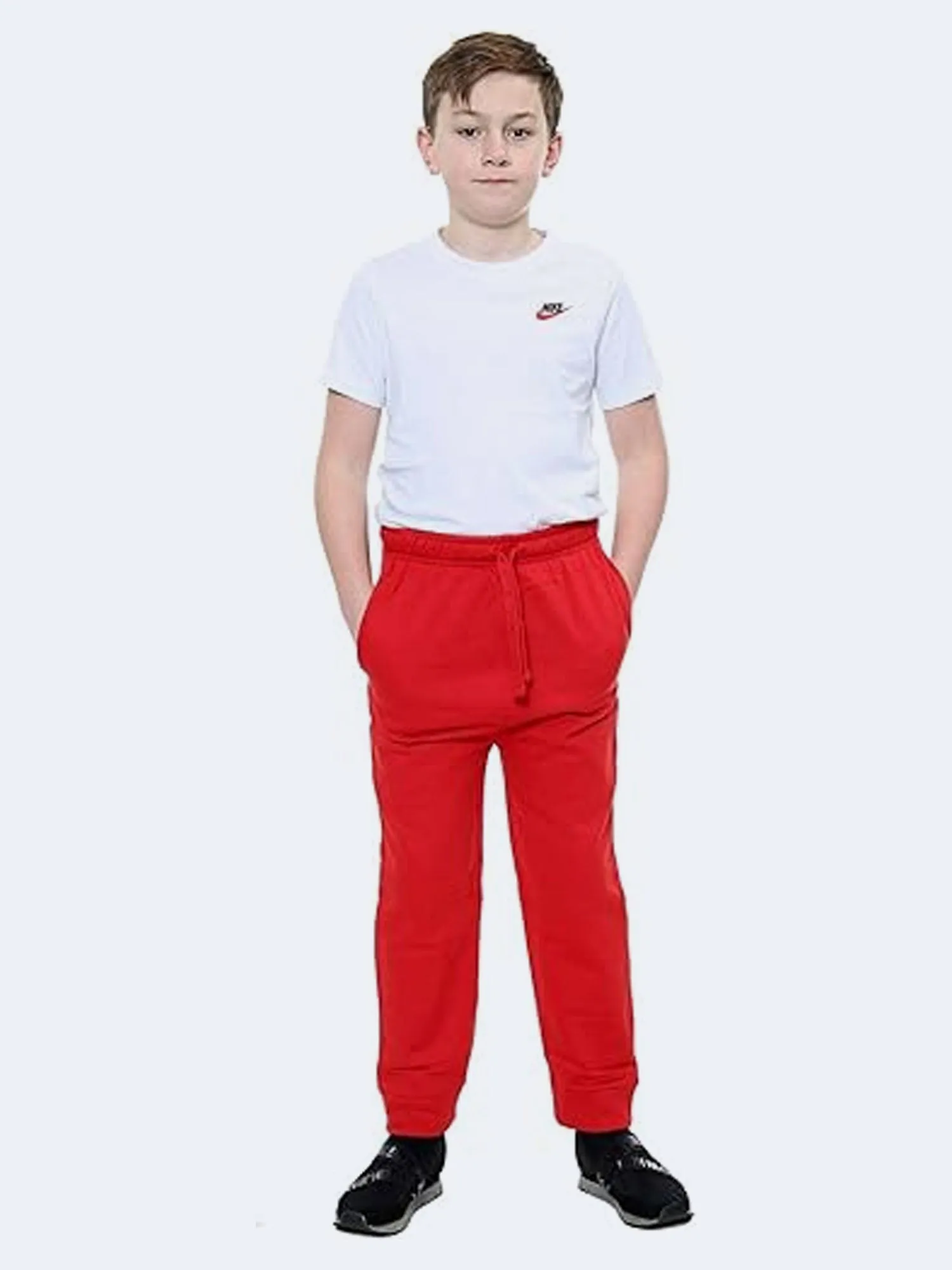 Kids Boys Girls Sports PE Fleece Jogging Bottoms Pants