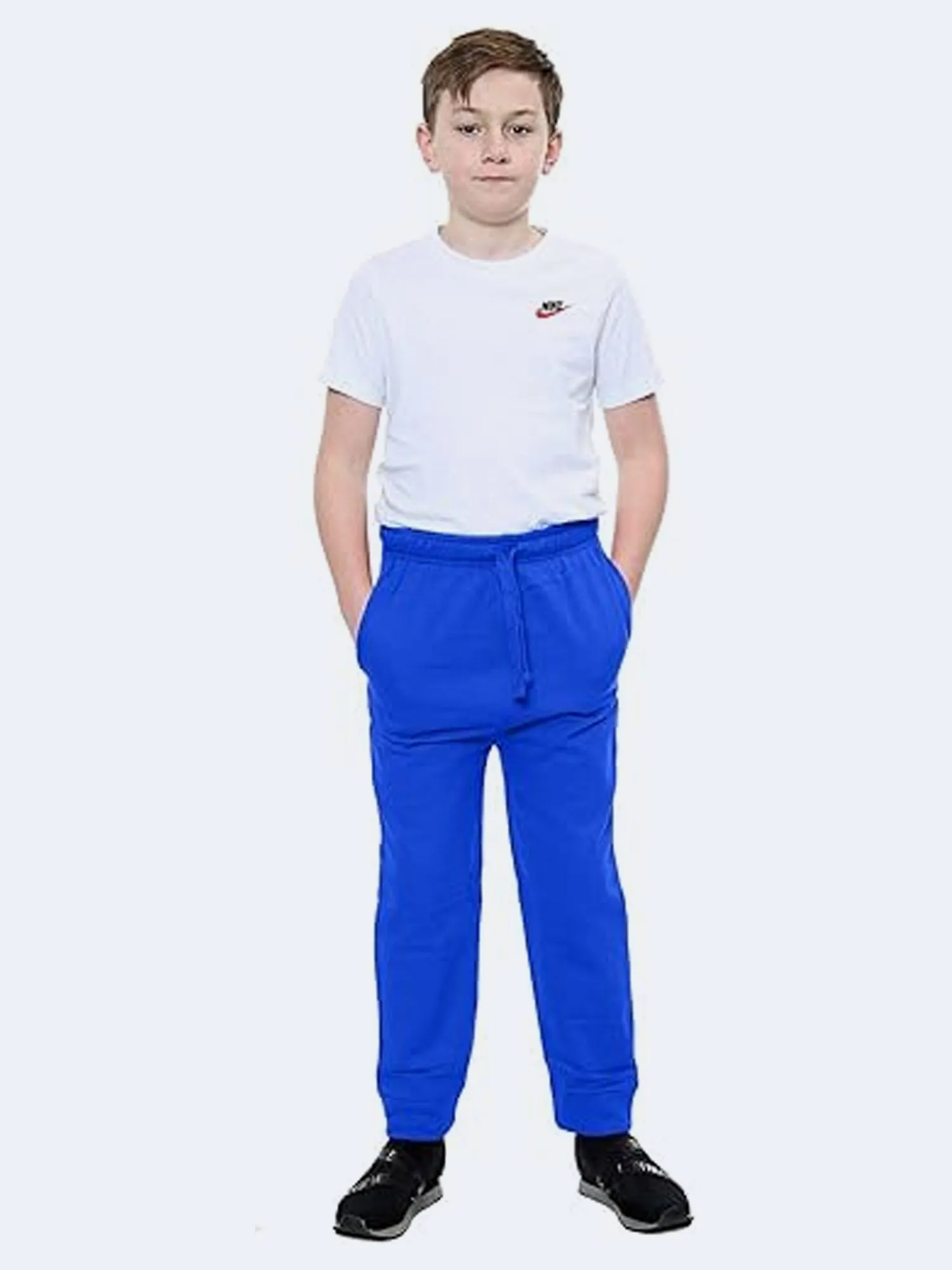 Kids Boys Girls Sports PE Fleece Jogging Bottoms Pants