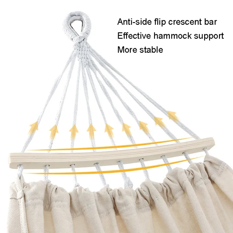 KLY829 Camping Indoor Hammock Outdoor Swing, Style: Classic Single Beige