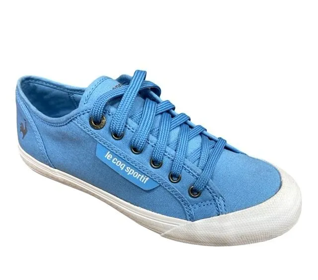 Le Coq Sportif scarpa sneakers in tela da uomo Deauville Plus 1411202 blu persiano