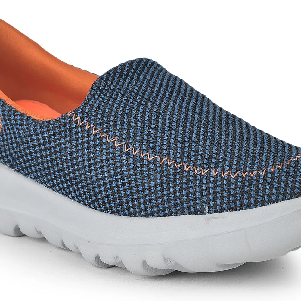 Leap7x Non Lacing Sports Shoes For Ladies (T.Blue) OLIVIA By Liberty