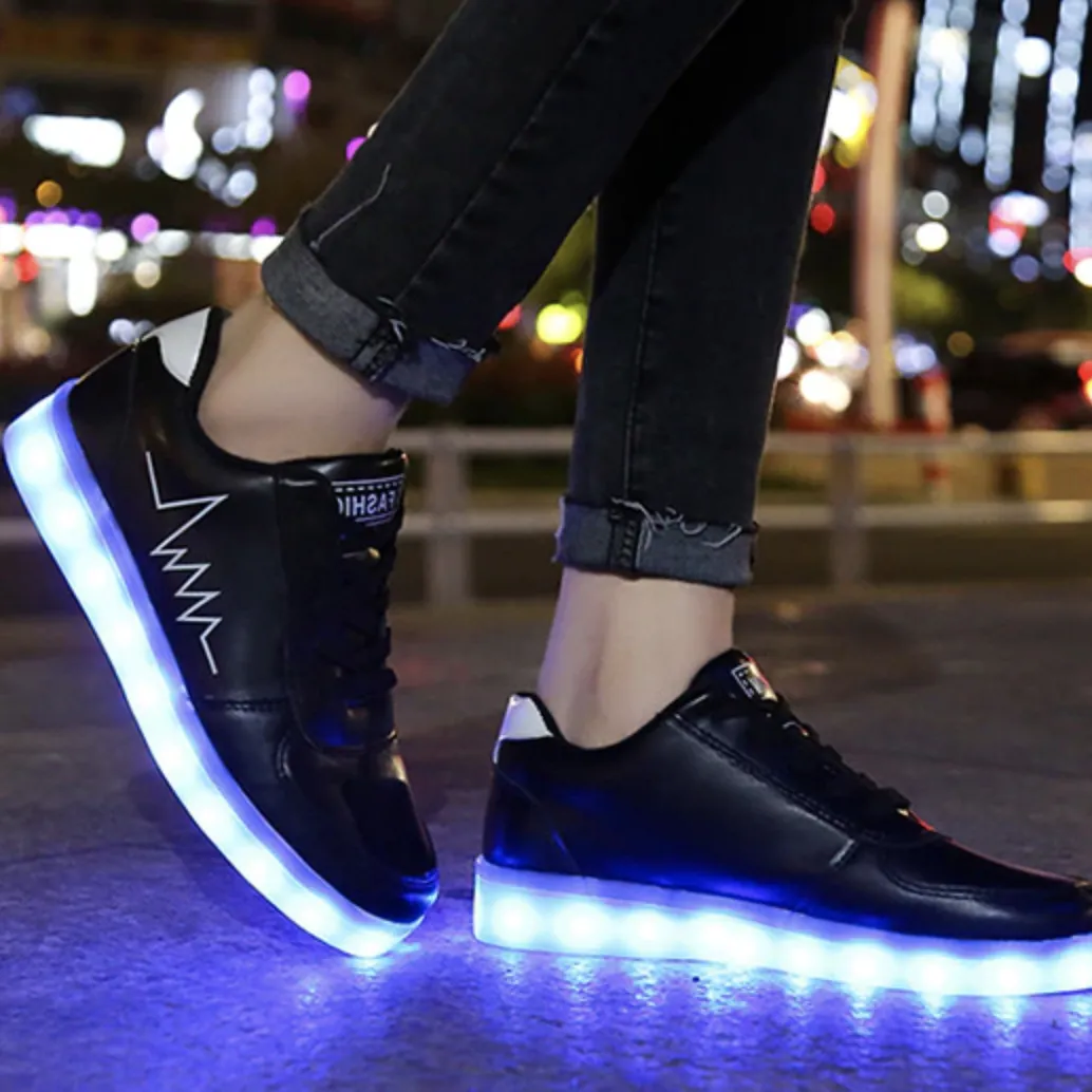 Led Shoes Black Beat  | Kids Led Light Shoes  | Led Light Shoes For Men  | Led Light Shoes For Women