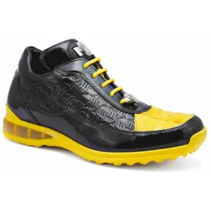 Mauri 8900/2 Patent/Baby Croc/ Patent Embossed - Black/Yellow