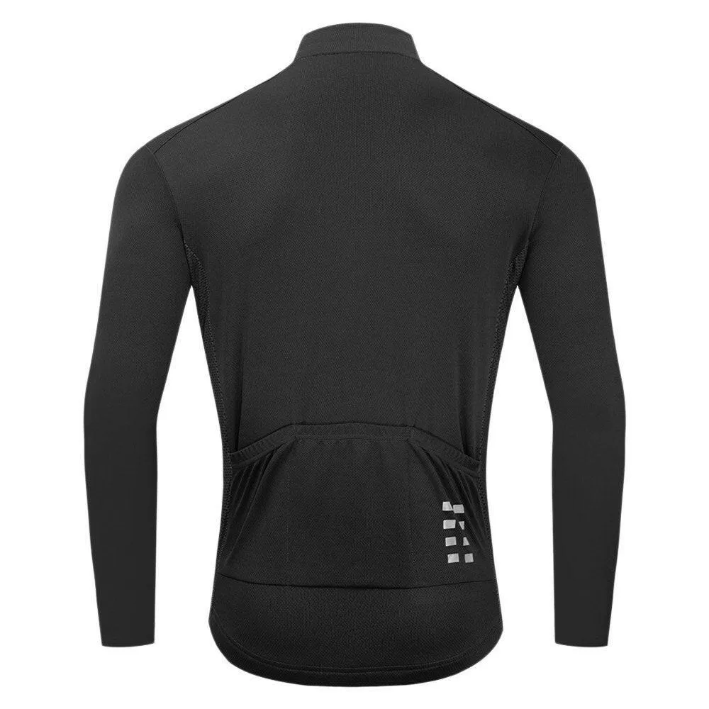 Men Long Sleeve Cycling Jersey Breathable MTB Bicycle Shirt Bike Riding Running Sports Jacket Clothing