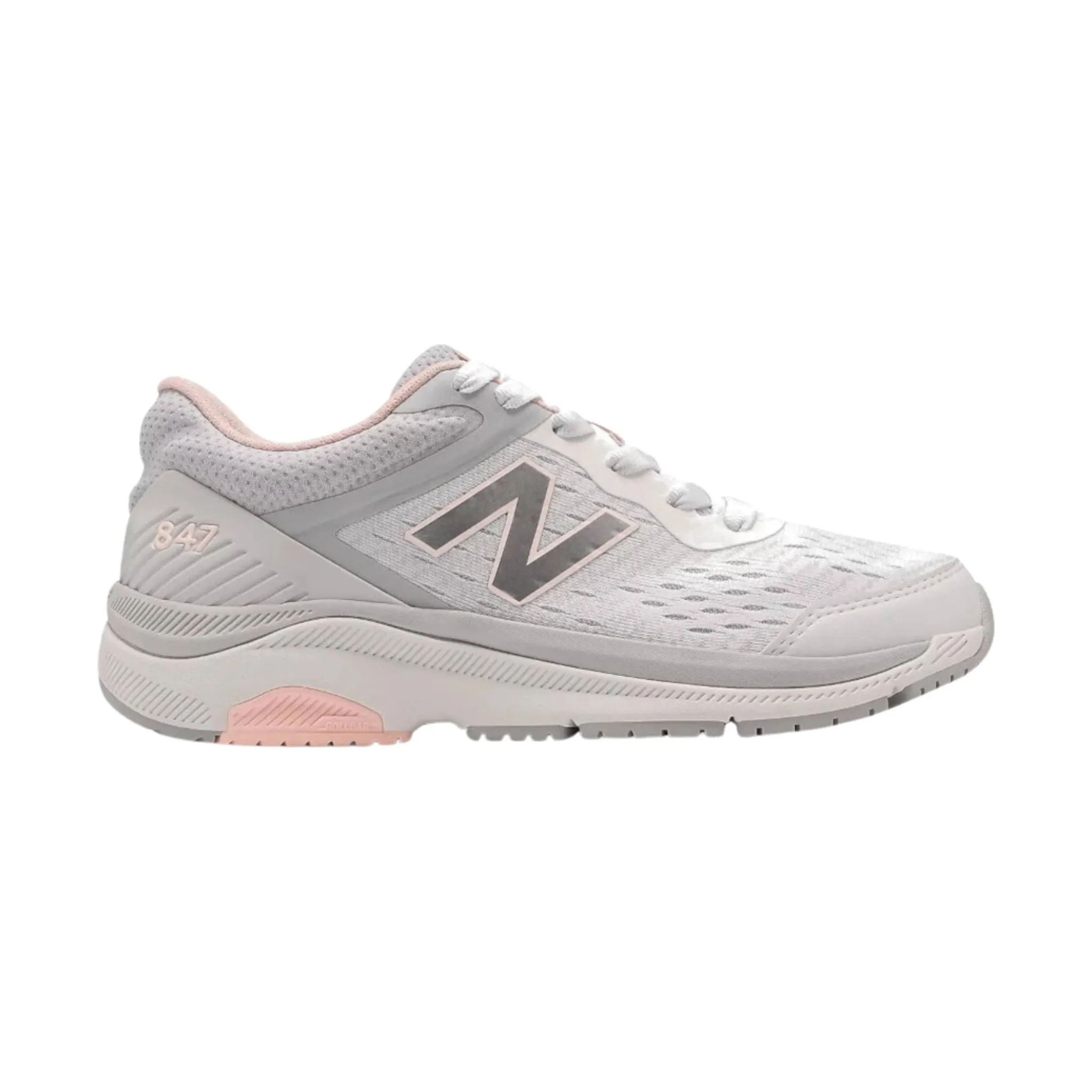 New Balance Women's 847v4 Walking Shoes - Grey/Pink