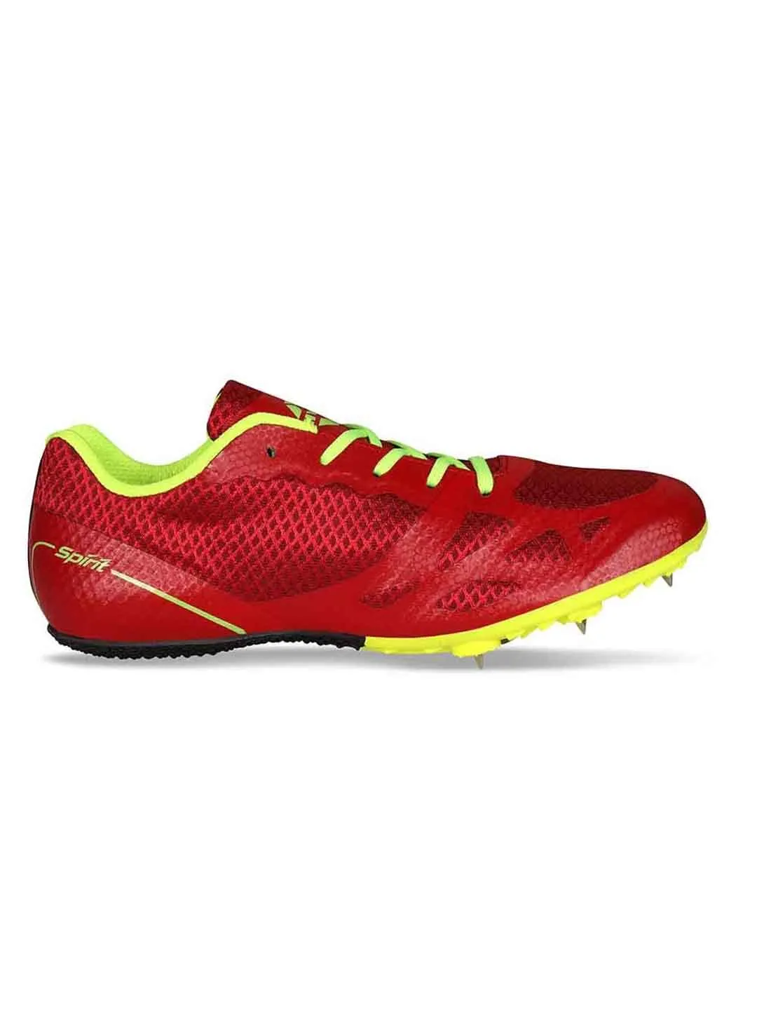 NIVIA Men Running Spikes Spirit Track and Field Shoes for Mens (Red)