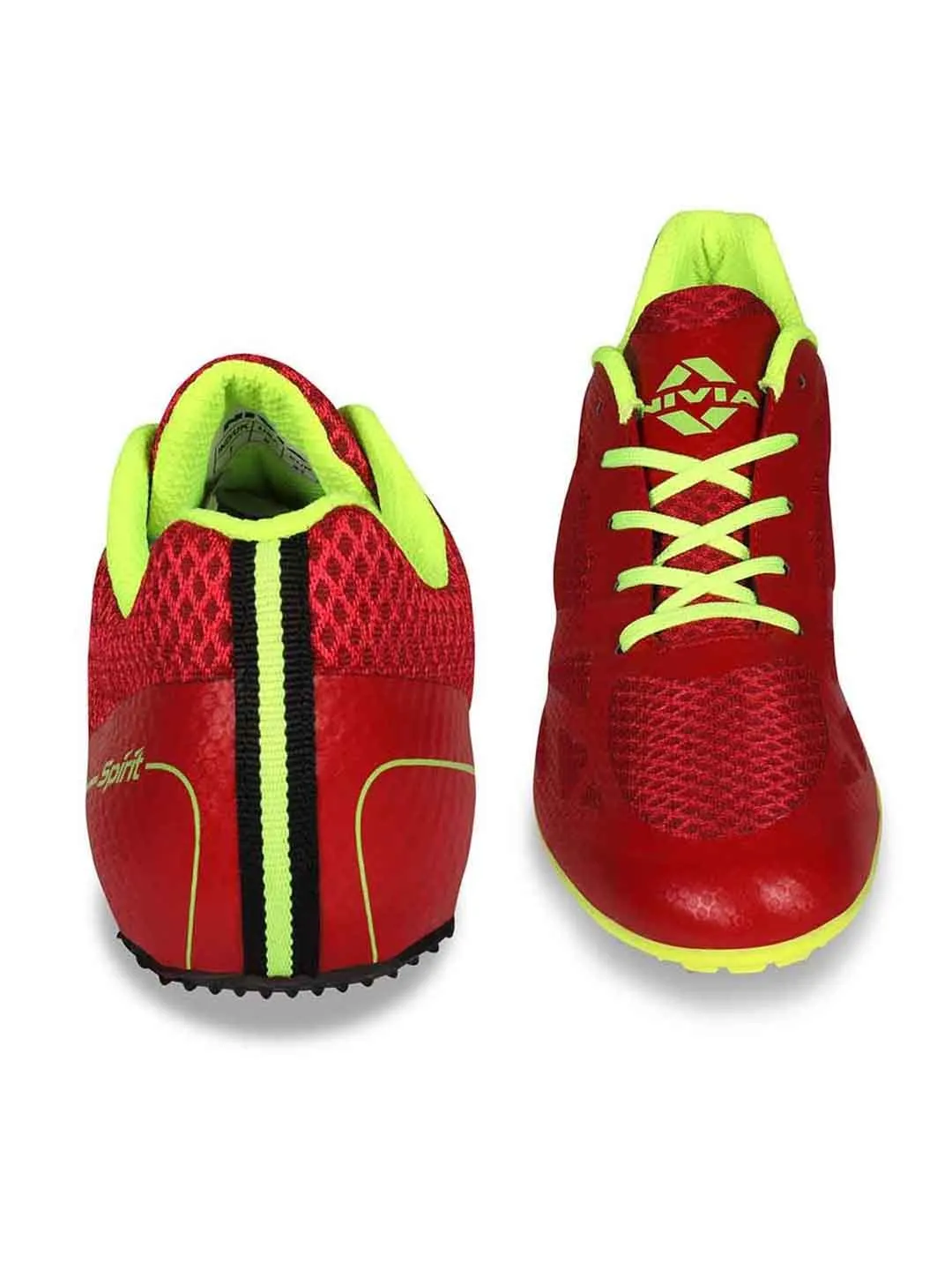 NIVIA Men Running Spikes Spirit Track and Field Shoes for Mens (Red)