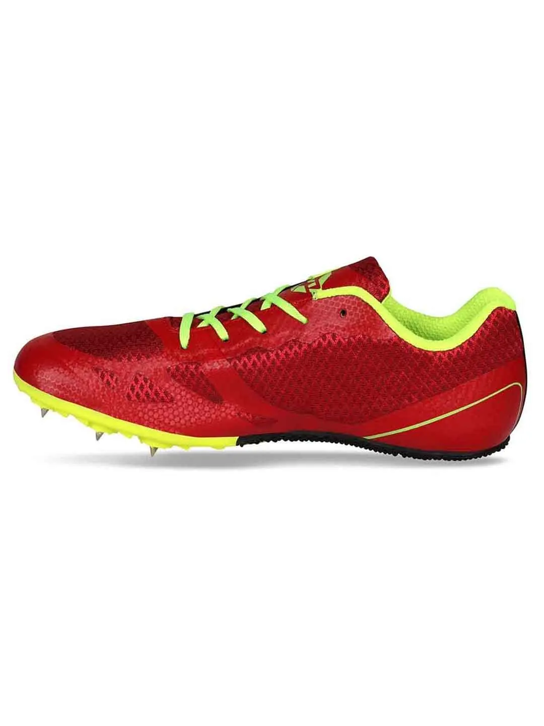 NIVIA Men Running Spikes Spirit Track and Field Shoes for Mens (Red)